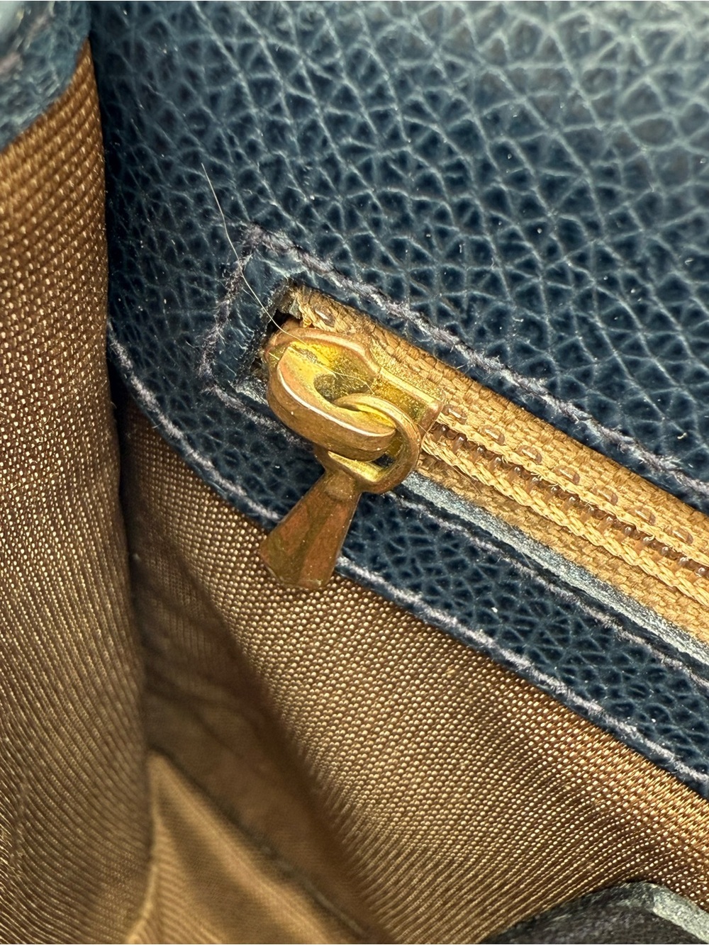 Coach 4400 Navy Leather Crossbody USA Made Classic Madison Spence Legacy Vintage - Picture 7 of 16